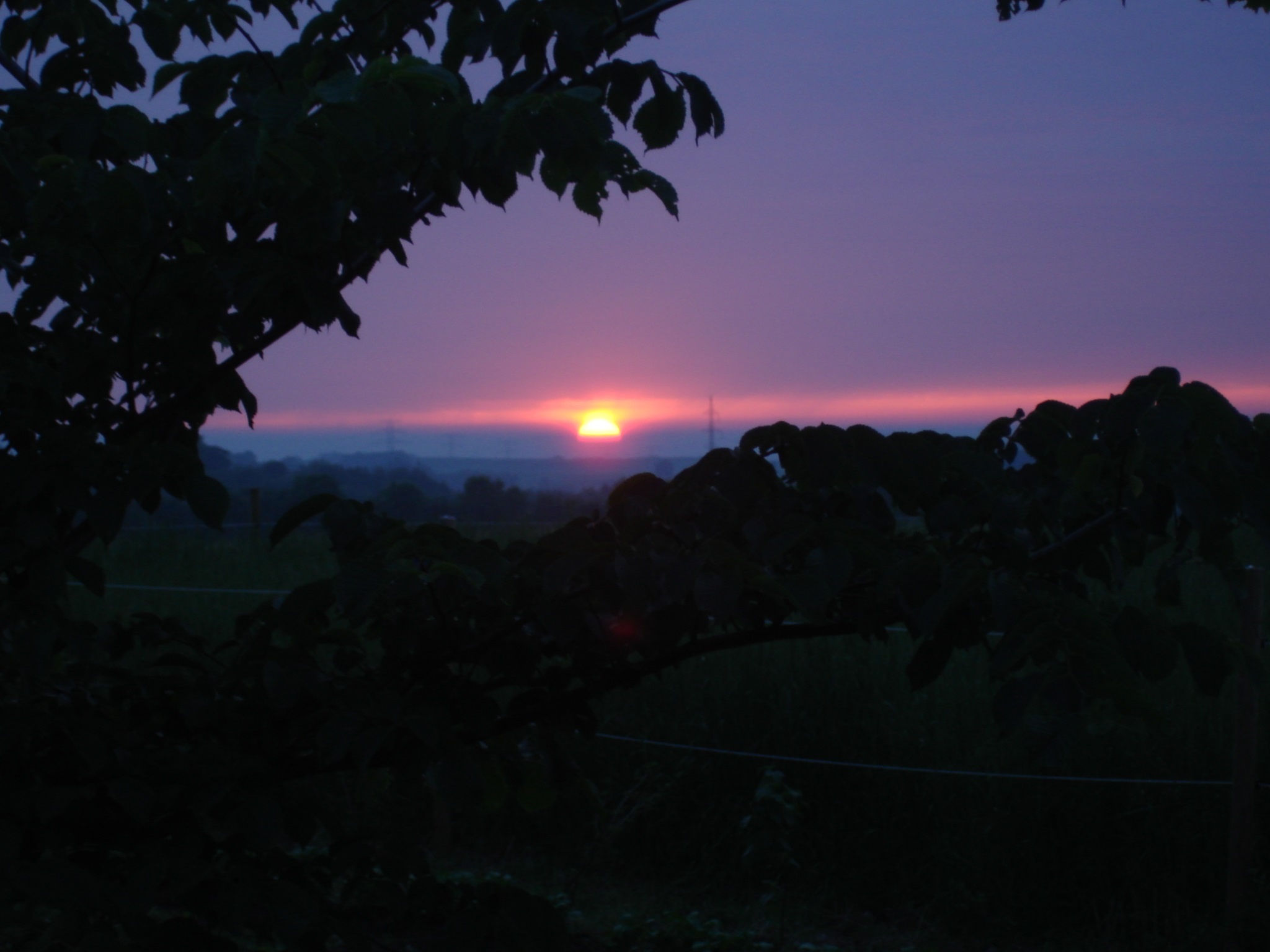 Solnedgang over markerne